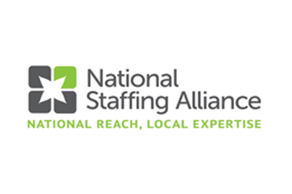 National Staffing Alliance Logo with slogan, which is: "National Reach, Local Expertise"